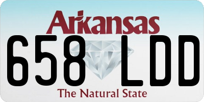 AR license plate 658LDD