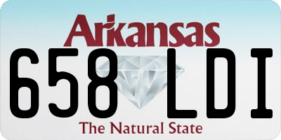 AR license plate 658LDI