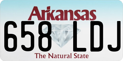 AR license plate 658LDJ