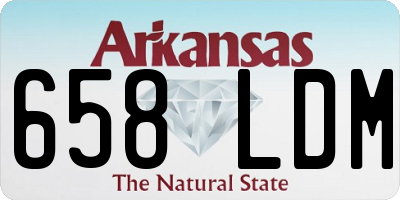 AR license plate 658LDM