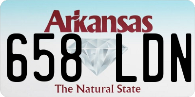 AR license plate 658LDN