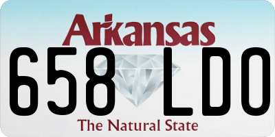 AR license plate 658LDO