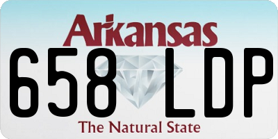 AR license plate 658LDP
