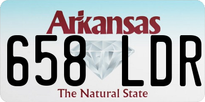 AR license plate 658LDR