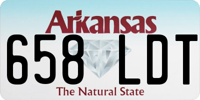 AR license plate 658LDT