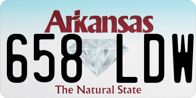 AR license plate 658LDW