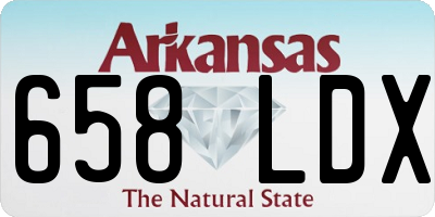 AR license plate 658LDX