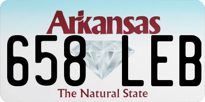 AR license plate 658LEB