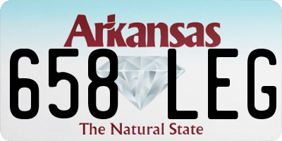 AR license plate 658LEG