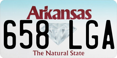 AR license plate 658LGA