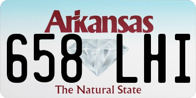 AR license plate 658LHI
