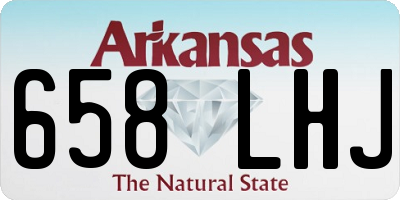 AR license plate 658LHJ