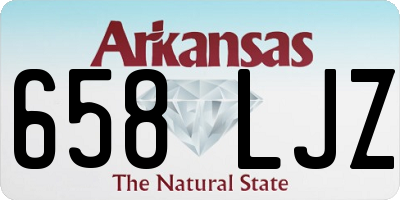 AR license plate 658LJZ