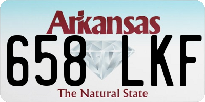 AR license plate 658LKF