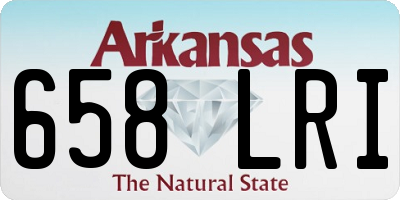 AR license plate 658LRI