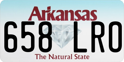 AR license plate 658LRO