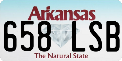 AR license plate 658LSB