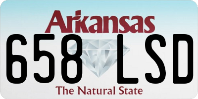 AR license plate 658LSD