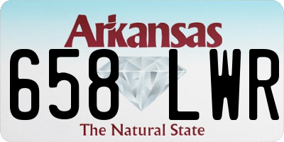 AR license plate 658LWR