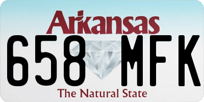 AR license plate 658MFK