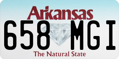 AR license plate 658MGI