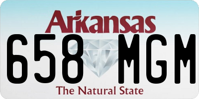 AR license plate 658MGM