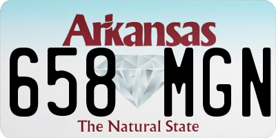 AR license plate 658MGN