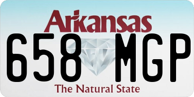 AR license plate 658MGP