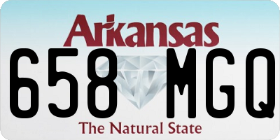 AR license plate 658MGQ