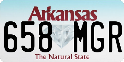 AR license plate 658MGR