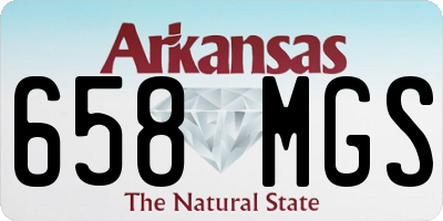 AR license plate 658MGS