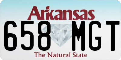 AR license plate 658MGT