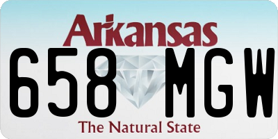 AR license plate 658MGW