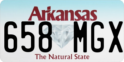AR license plate 658MGX
