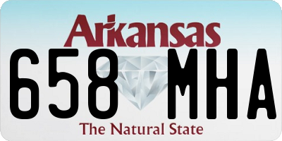 AR license plate 658MHA