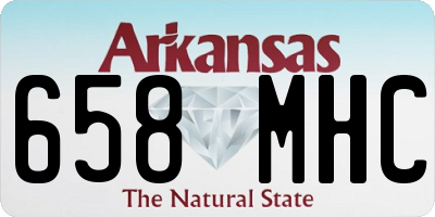 AR license plate 658MHC