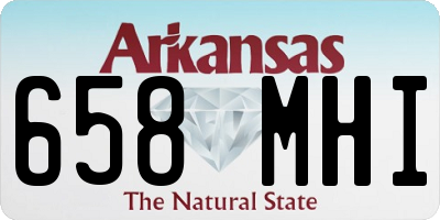 AR license plate 658MHI