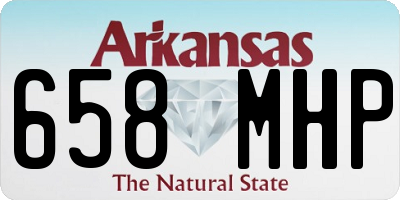 AR license plate 658MHP