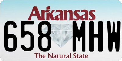 AR license plate 658MHW