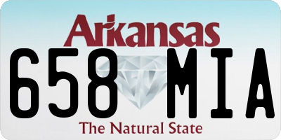AR license plate 658MIA