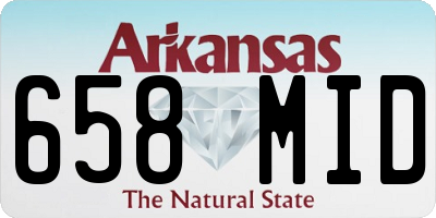 AR license plate 658MID
