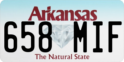 AR license plate 658MIF