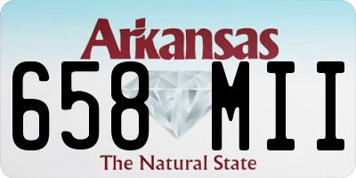 AR license plate 658MII