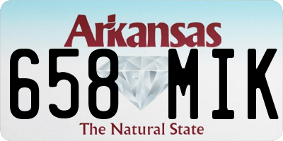AR license plate 658MIK