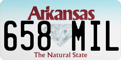 AR license plate 658MIL
