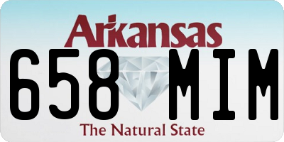 AR license plate 658MIM