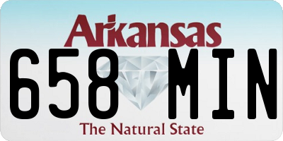 AR license plate 658MIN