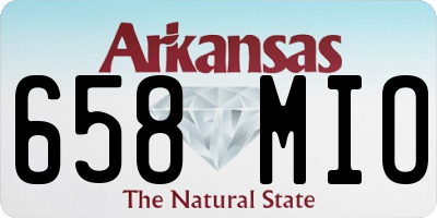 AR license plate 658MIO