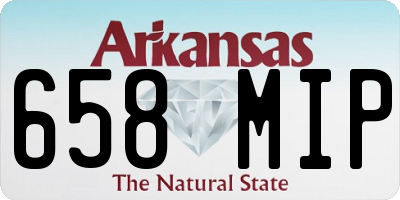 AR license plate 658MIP
