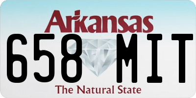 AR license plate 658MIT